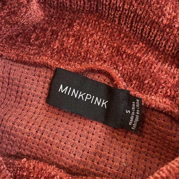 MINKPINK Whole Hearted Cropped Sweater Masala S - Picture 4 of 4